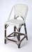 Butler Solstice White & Chocolate Rattan Counter Stool