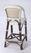 Butler Solstice White & Chocolate Rattan Counter Stool