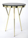 Butler Haven Green Marble & Brass Accent Table
