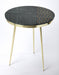 Butler Hollings Green Marble & Brass Accent Table