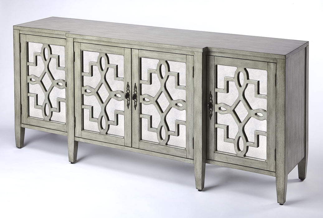 Butler Giovanna Olive Gray Mirrored Sideboard