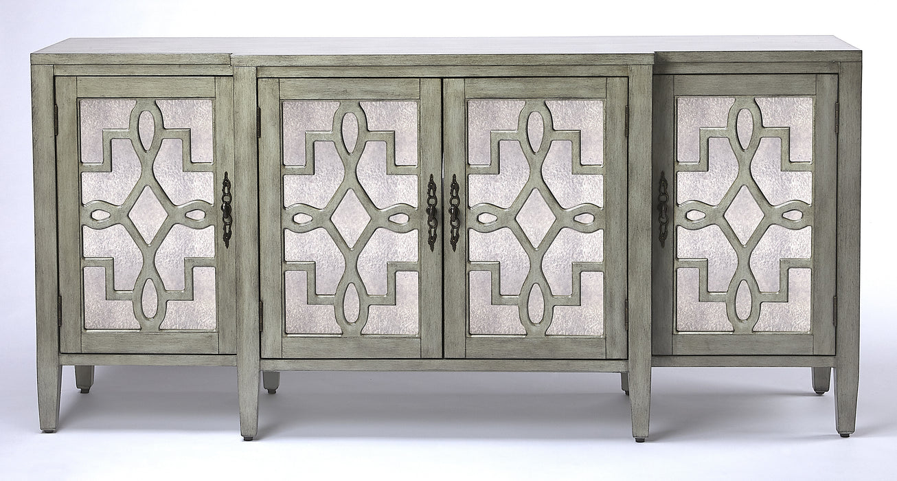 Butler Giovanna Olive Gray Mirrored Sideboard