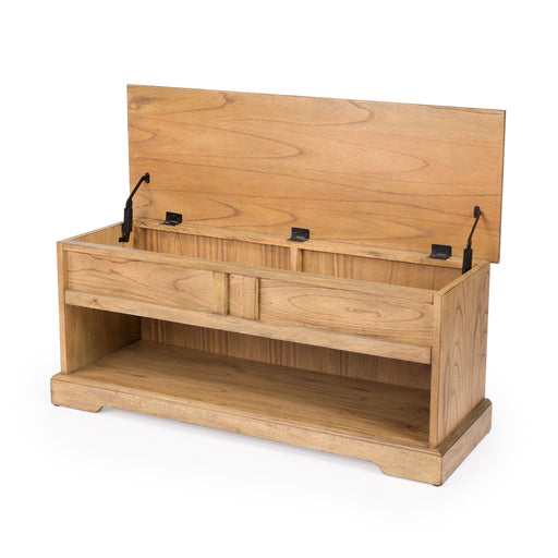 Butler Efrem Natural Wood  Bench with Storage