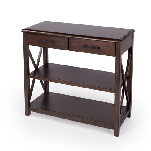 Butler Adrik Dark Brown Console Table with Storage