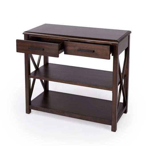 Butler Adrik Dark Brown Console Table With Storage