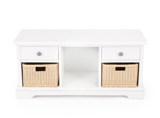 Butler Asya White Bench With Storage