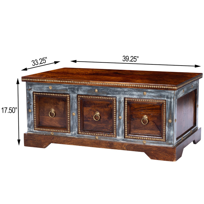 Butler Tenor Wood & Hand Painted Storage Coffee Table