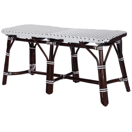 Butler Marcella Dark Brown Rattan Bench