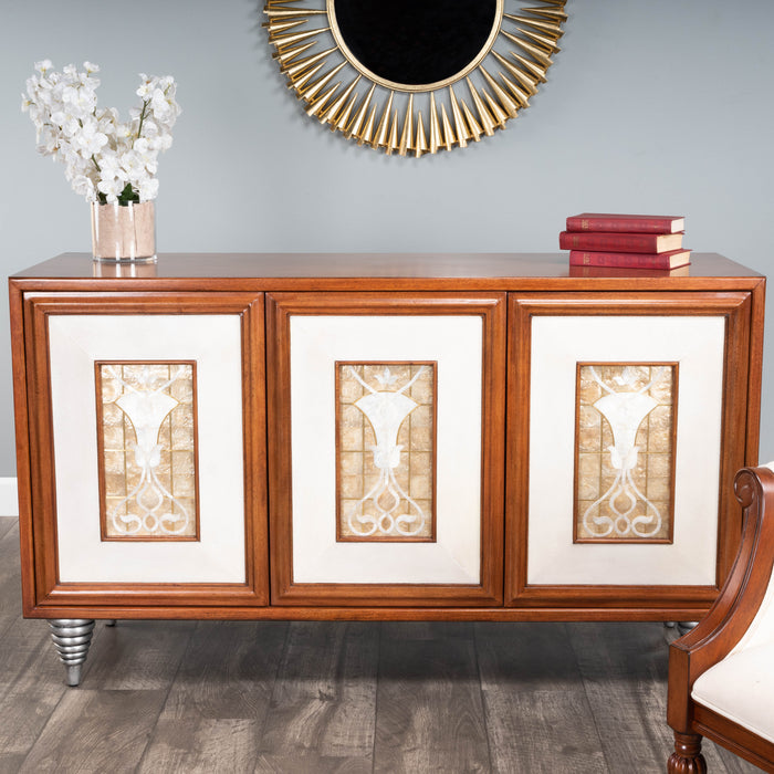Butler Shelly Leather & Capiz Shell Inlay Sideboard