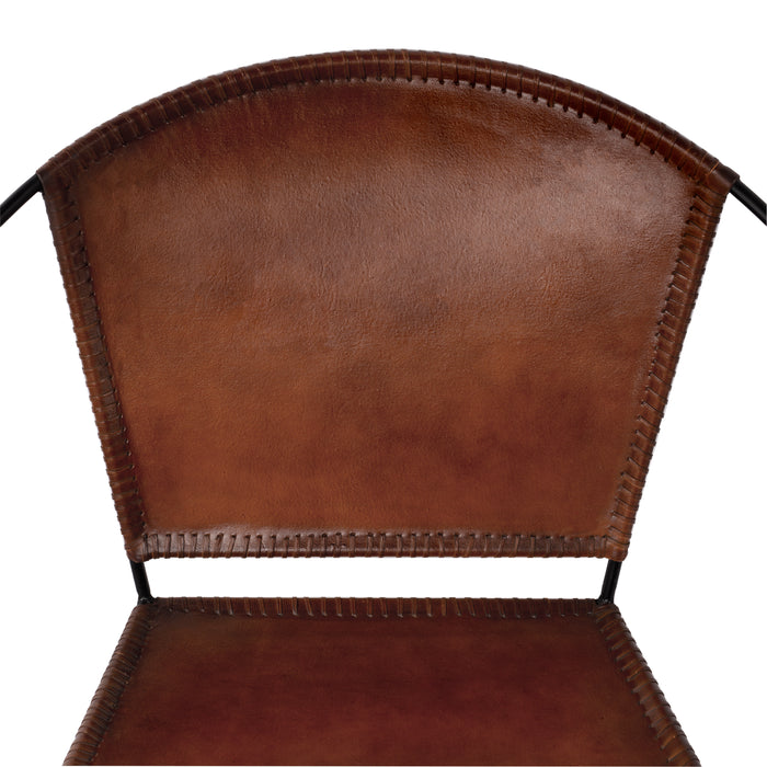 Butler Milo Brown Leather Accent Chair