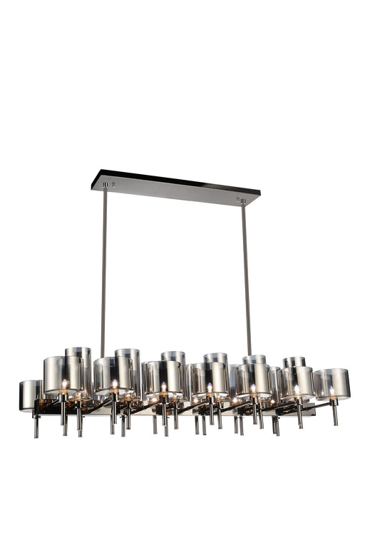 26 Light Up Chandelier with Pearl Black finish