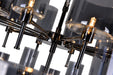 30 Light Up Chandelier with Pearl Black finish