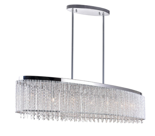 7 Light Drum Shade Chandelier with Chrome finish