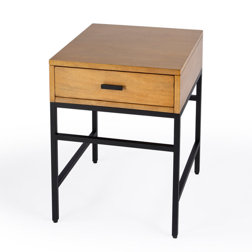 Butler Hans 1 Drawer Wood and Iron End Table