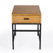 Butler Hans Drawer Wood And Iron End Table