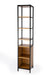 Butler Hans Narrow Wood and Iron Open & Closed 84" Etagere Bookcase