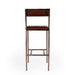 Butler Waco Iron and Leather Cushioned Bar Stool