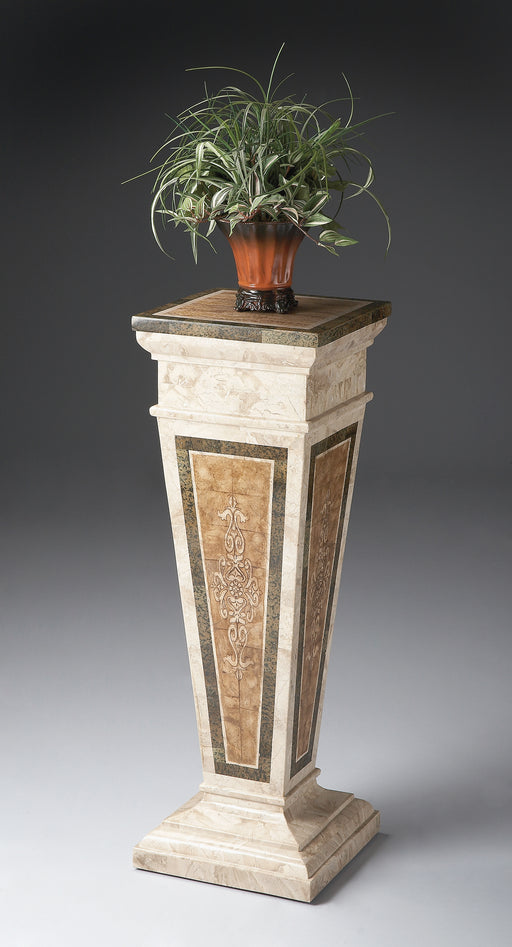 Butler Augustus Etched Fossil Stone Pedestal