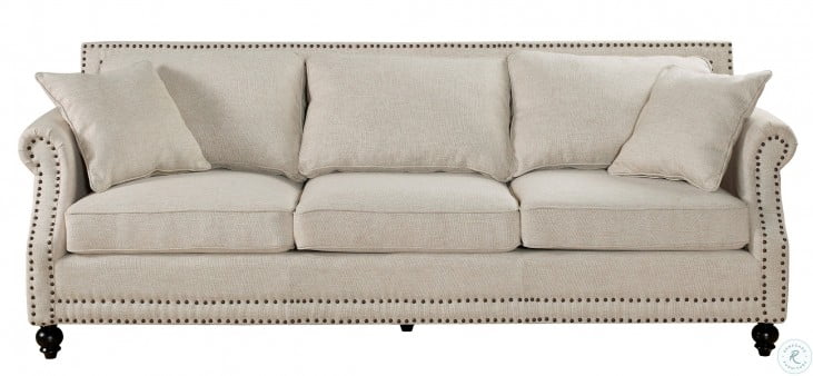Camden Beige Linen Sofa
