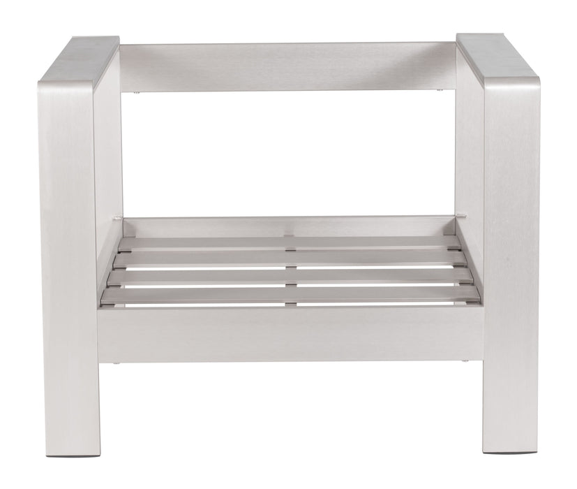 Cosmopolitan Arm Chair (Frame only) Brushed Aluminum