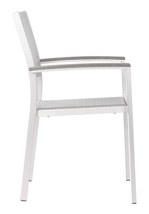 Metropolitan Arm Chair (Set of 2) Brushed Aluminum