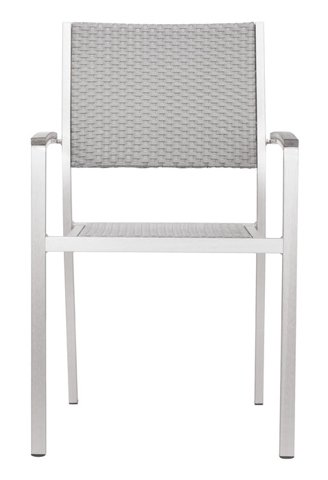 Metropolitan Arm Chair (Set of 2) Brushed Aluminum