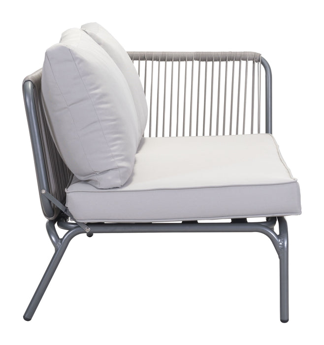 Pier Right Arm Facing Double Seat Gray