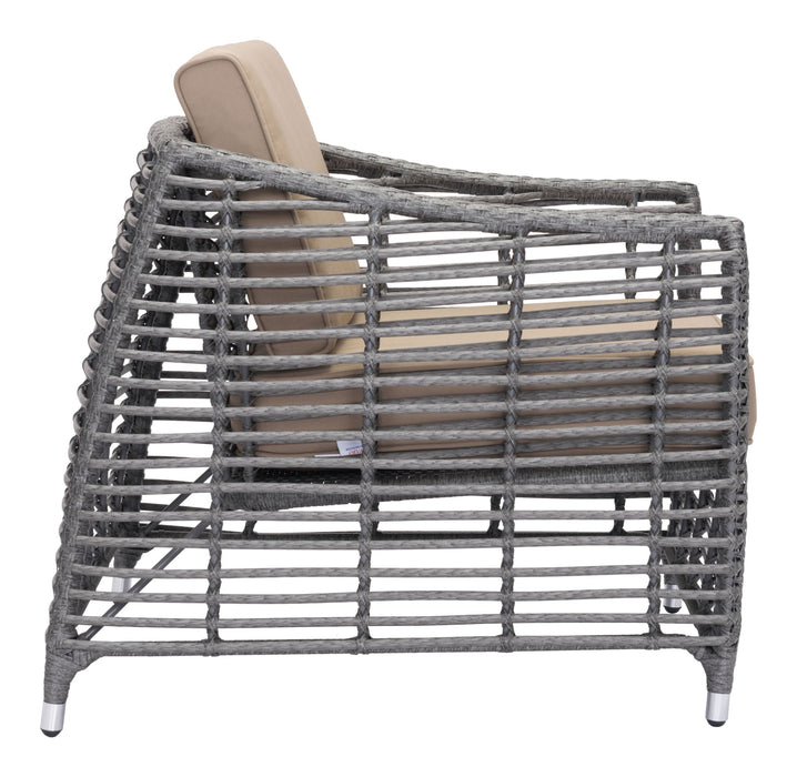 Trek Beach Arm Chair Gray & Beige