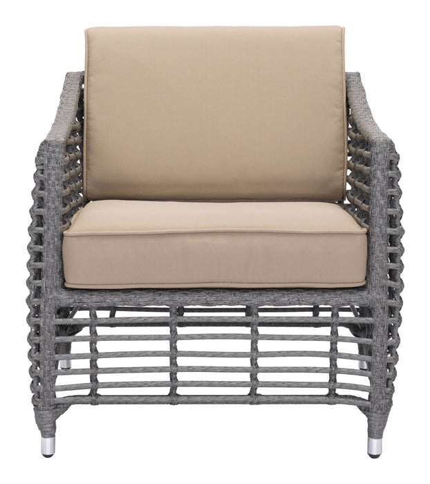 Trek Beach Arm Chair Gray & Beige