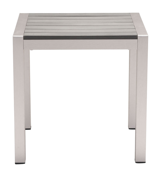 Cosmopolitan Side Table Brushed Aluminum
