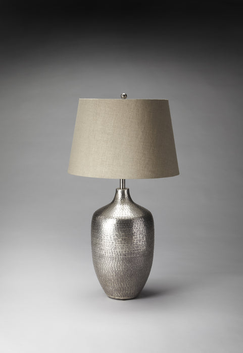 Butler Lemont Antique Silver Table Lamp