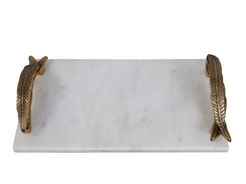 Marble & Gold Leaf Tray