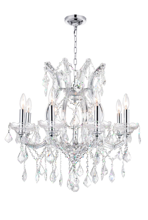 9 Light Up Chandelier with Chrome finish