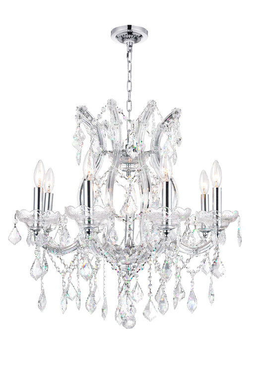 9 Light Up Chandelier with Chrome finish