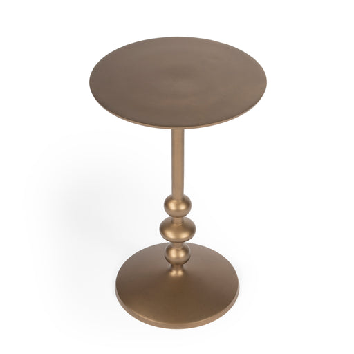 Butler Zora Bronze Iron Pedestal End Table