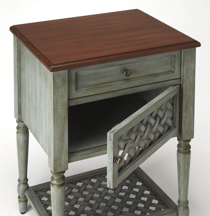 Butler Chadway Rustic Blue Nightstand