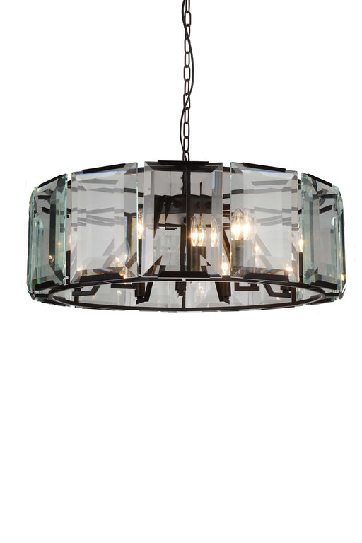 12 Light Chandelier with Black finish