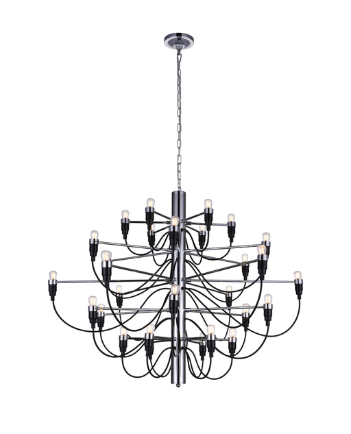 30 Light Chandelier with Chrome finish