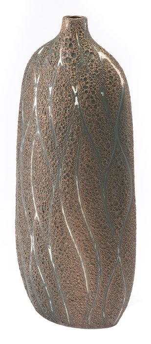 Lava Large Vase Brown & Green