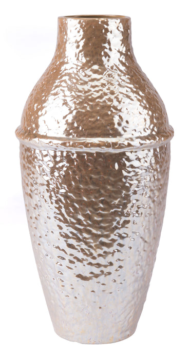 Large Textured Vase Pearl Yellow
