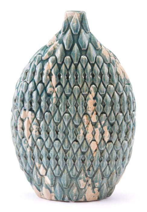 Small Seta Vase Distressed Blue