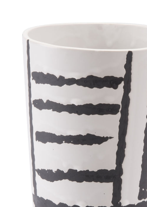 Small Croma Vase Black & White