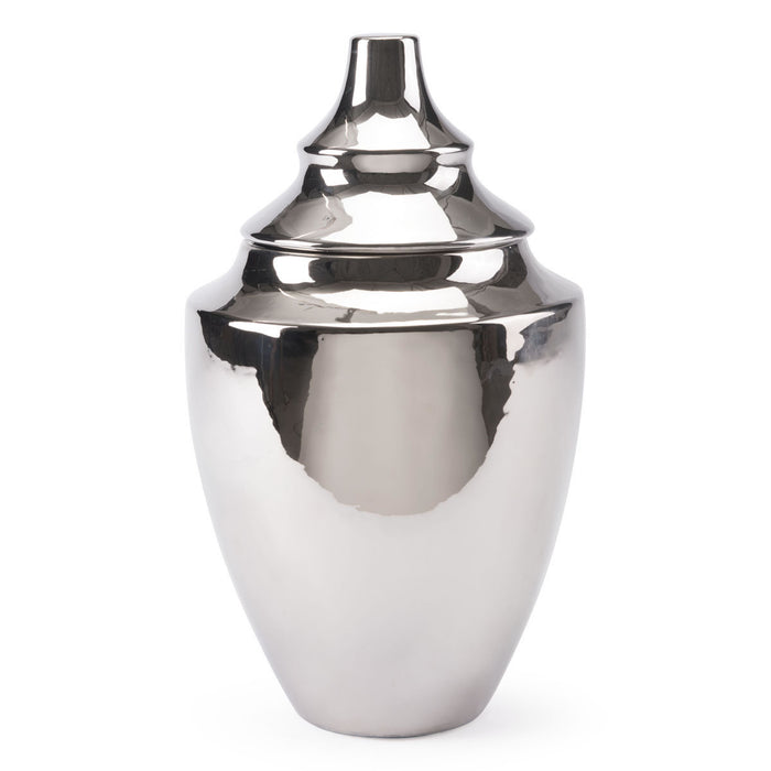 Medium Pyramid Vase Silver