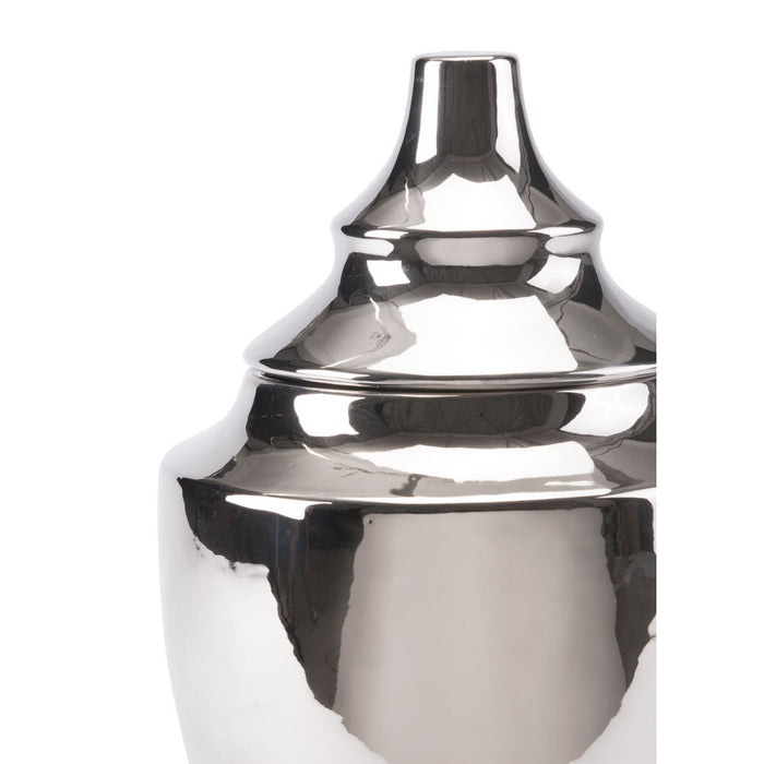 Medium Pyramid Vase Silver