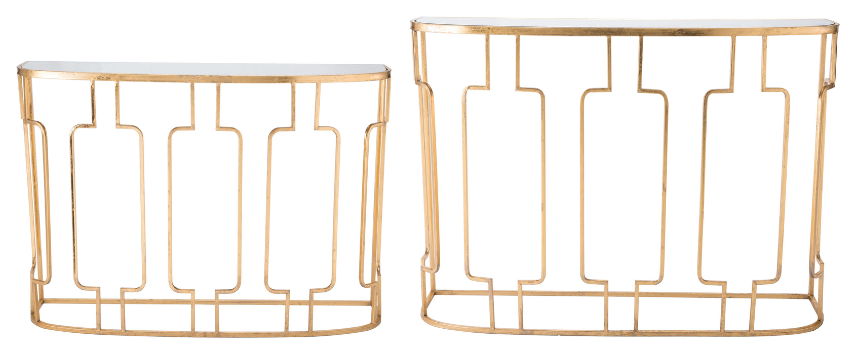 Roma Console Tables (Set of 2) Gold