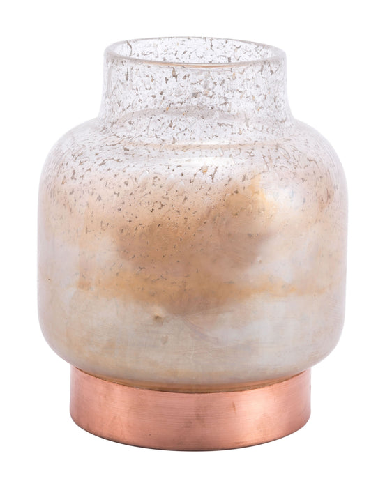 Medium Eliza Vase Translucent & Copper