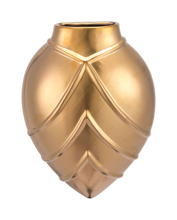 Mini Rayas Wall Vase Matte Gold