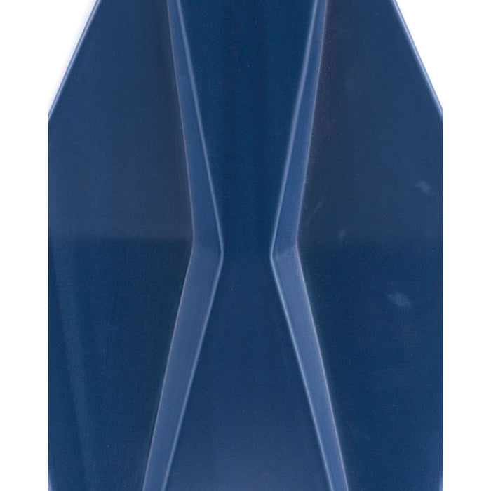 Large Angle Vase Matte Blue