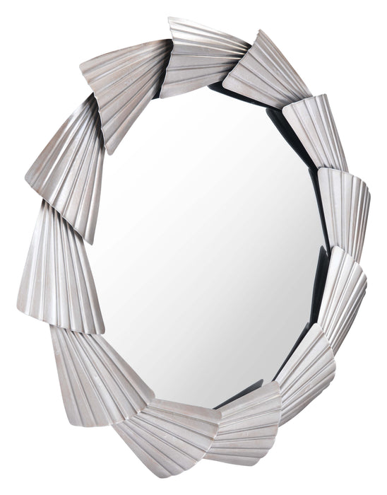 Abani Round Mirror Silver