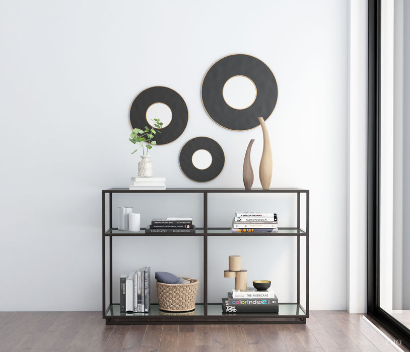 Kure Console Table Distressed Black